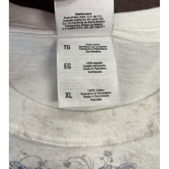 Y2K Grunge Goth Affliction Style Devotion Cross Angel Wings Tee Size XL - Picture 7 of 9